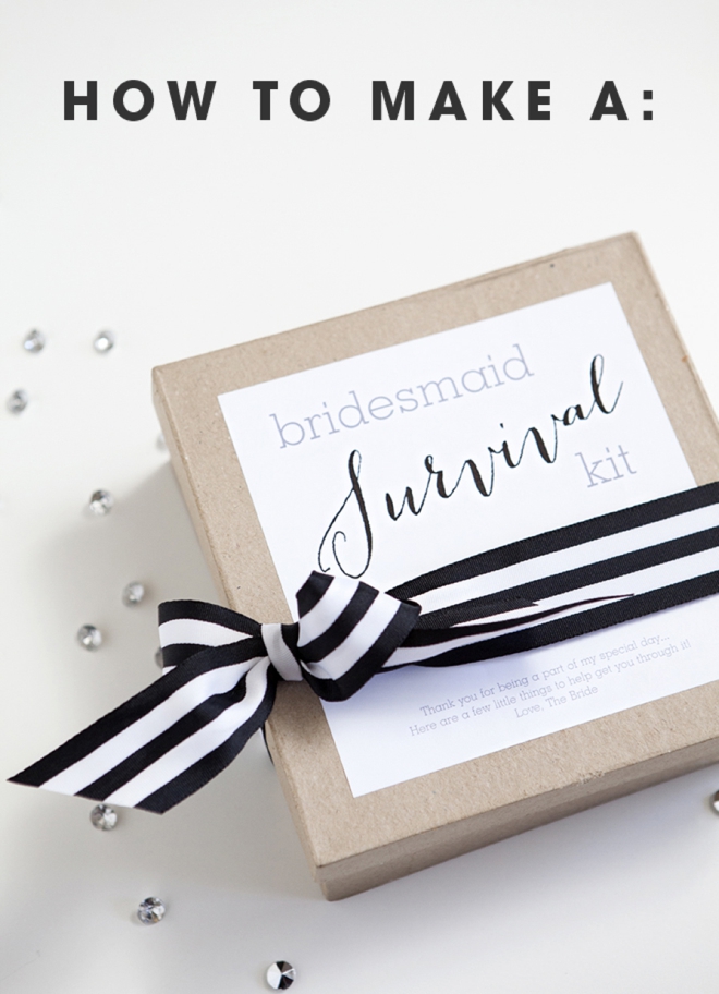 Diy Bridesmaid Survival Kit So Cute And So Easy 