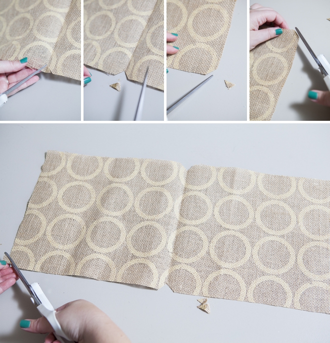 How to easily make a burlap ring bearer pillow...