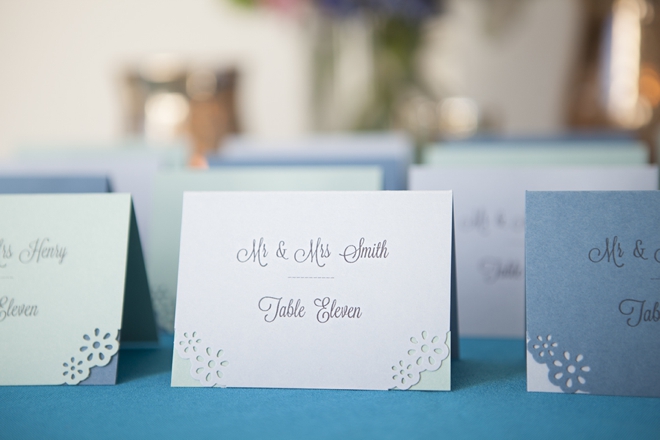 How to hand-punch your wedding escort cards!