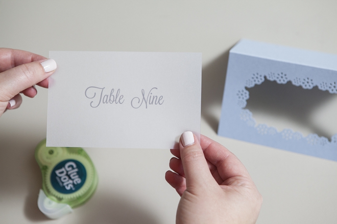 How to make simple paper table number cards