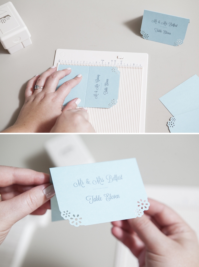 How to easily make your own darling escort cards