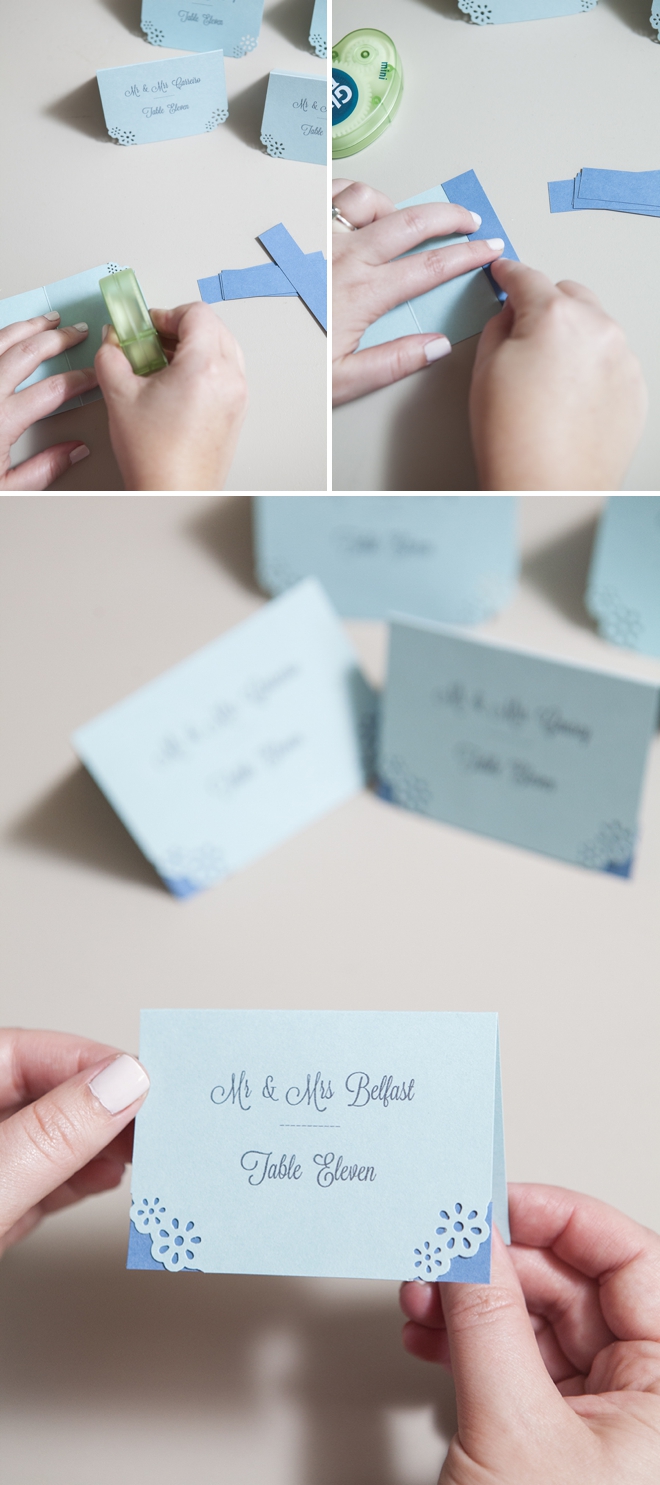 How to make your own simple escort cards!