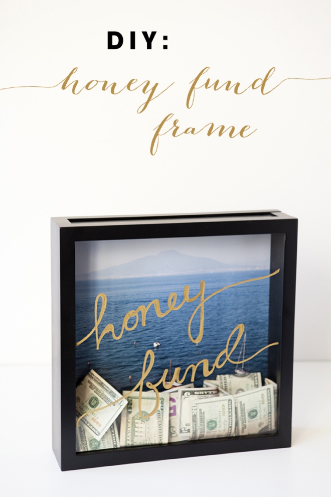 Learn How To Make This Darling Honeymoon Fund Frame - 