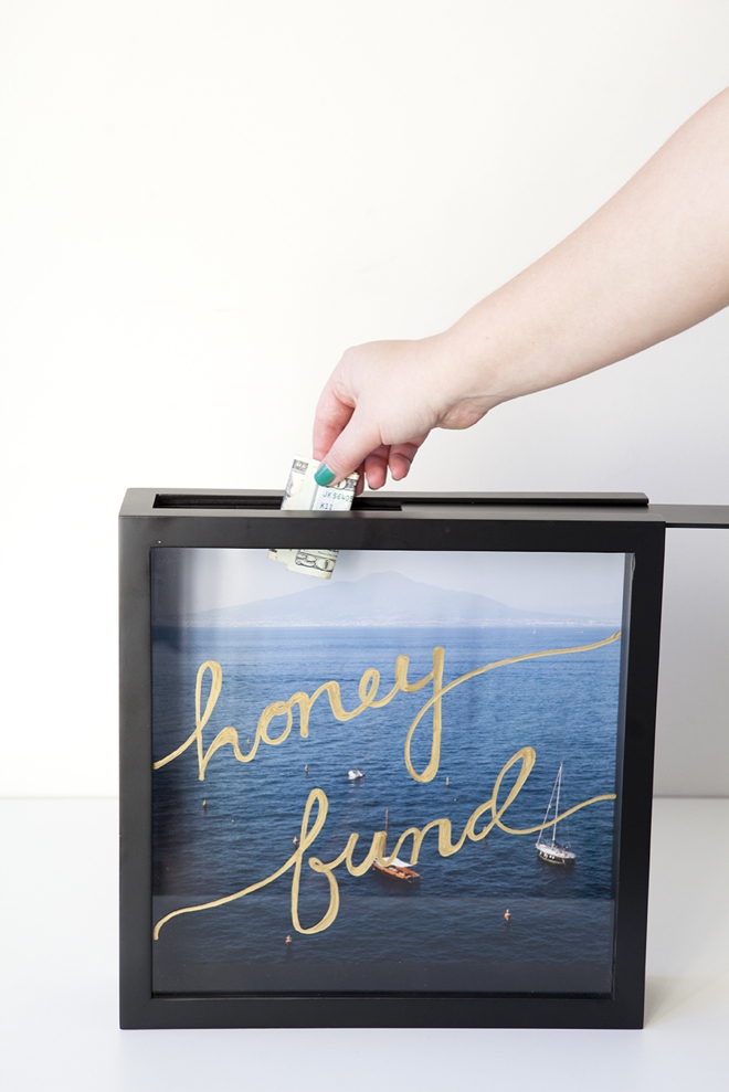 Learn How To Make This Darling Honeymoon Fund Frame - how to make a honeymoon fund shadowbox savings frame