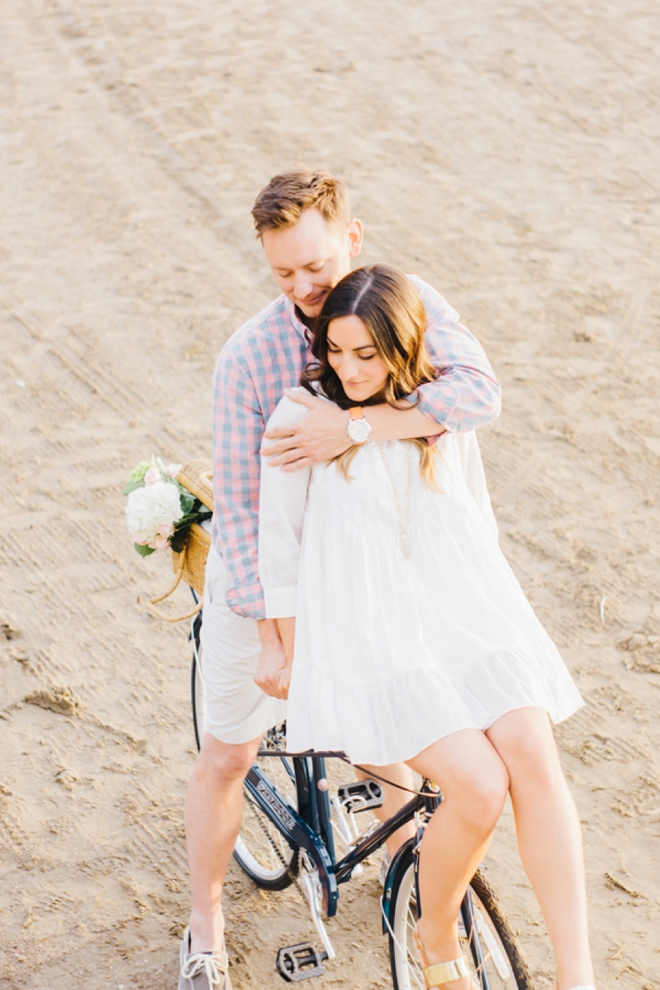 Lovely engagement shoot with a bike!