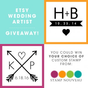 Custom wedding stamp giveaway from Stamp Nouveau!