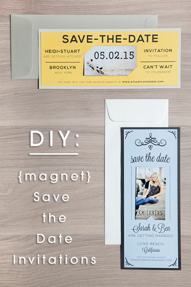 DIY Wedding // Magnet Save the Date Invitations!