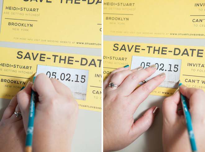 DIY Wedding // Magnet Save the Date Invitations!