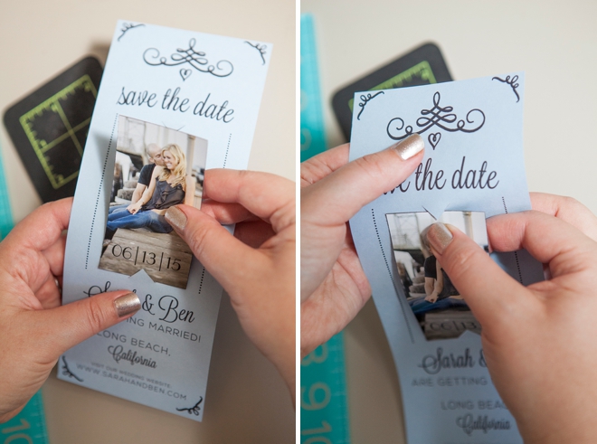 DIY Wedding // Magnet Save the Date Invitations!