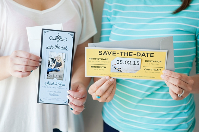 DIY Wedding // Magnet Save the Date Invitations