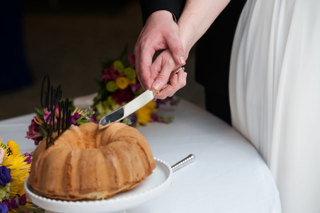 Cutting the cake!