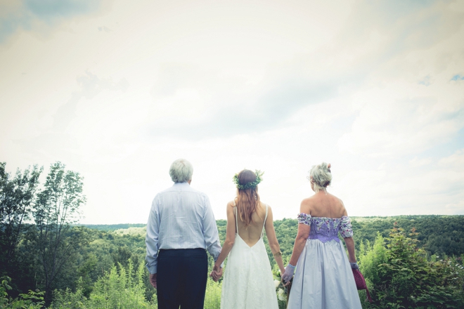 The bride and her parents...