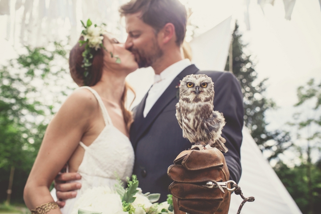 The owl was actually the ring bearer... seriously amazing!!!!