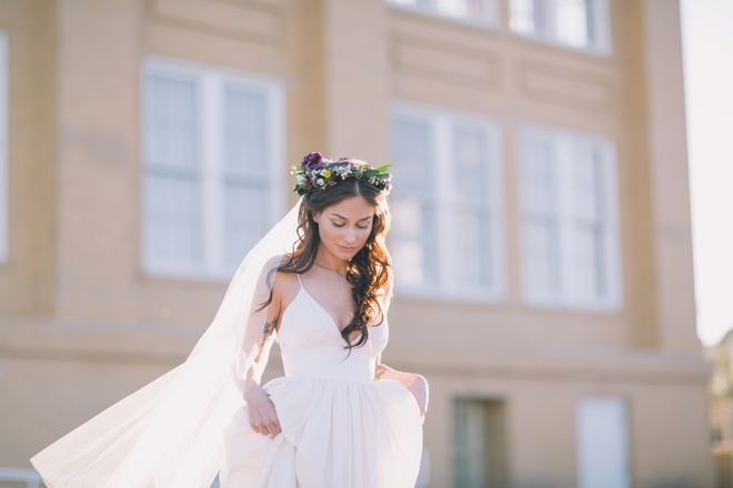 The stunning bride...