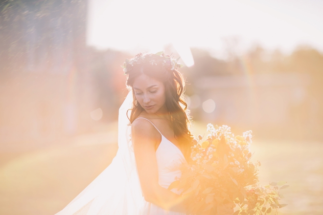 The sun-lit bride