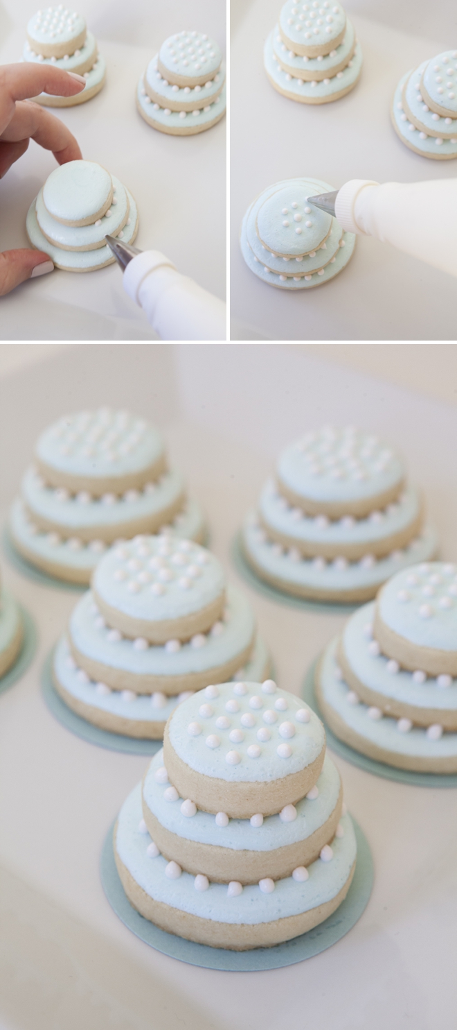 Learn How To Make These Darling Stacked Wedding Cookies