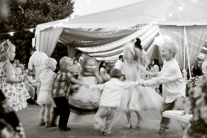 Kids dancing at the wedding...