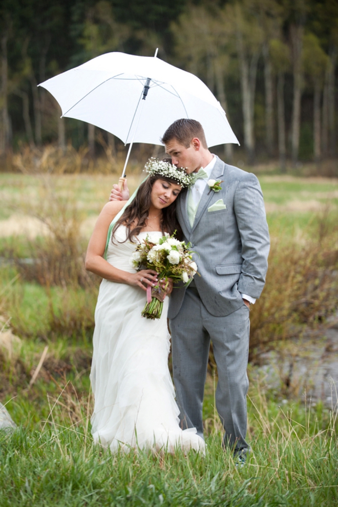 Rustic barn wedding in the rain...