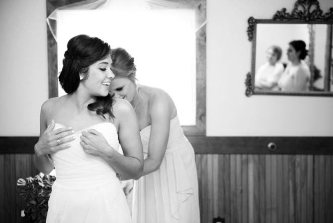 Rustic barn wedding in the rain...