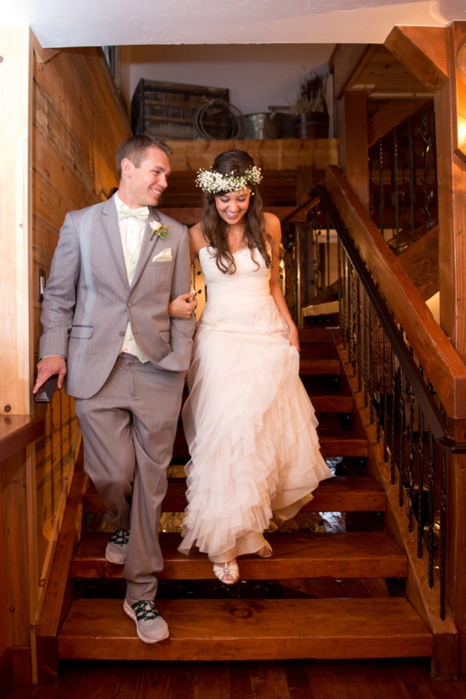 Rustic barn wedding in the rain...