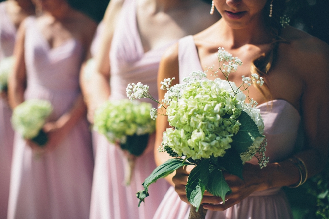 Handmade bridesmaid bouquets