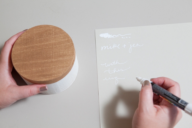 DIY - Wooden ring bearer pillow box