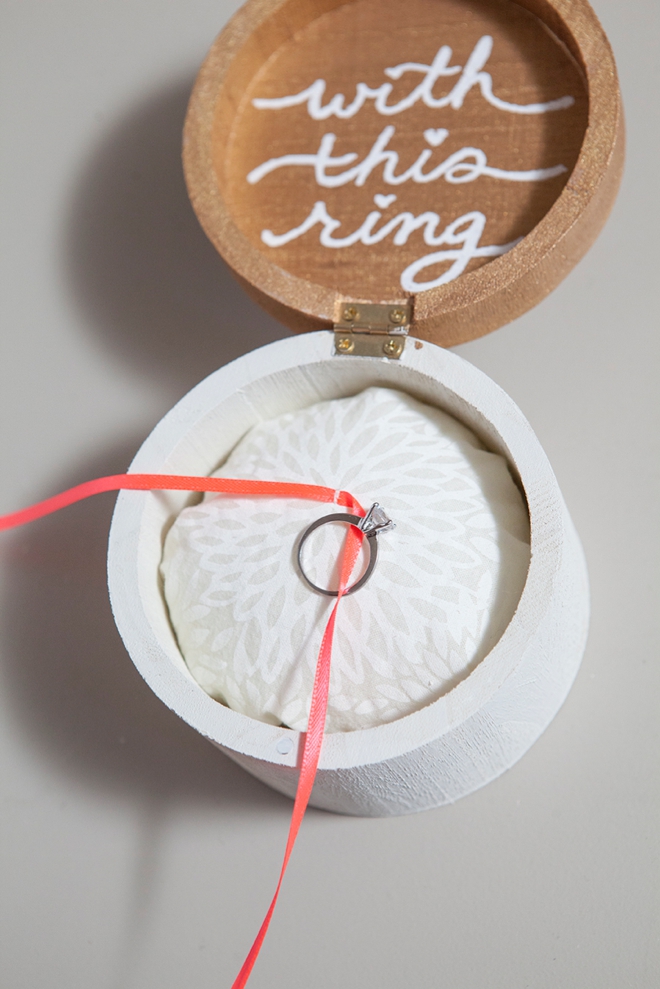 DIY - Wooden ring bearer pillow box