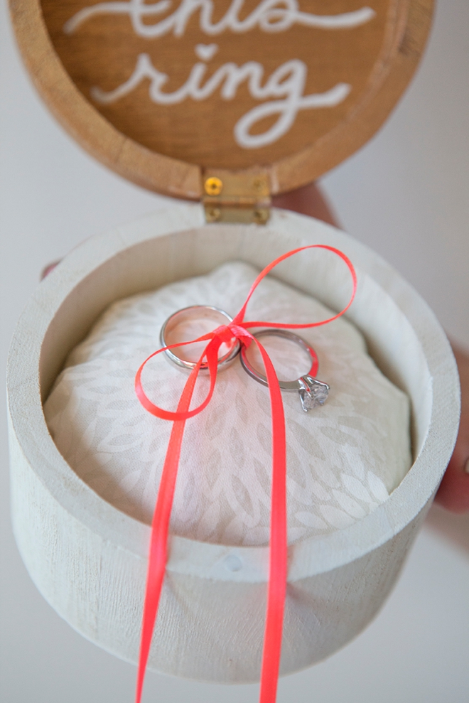 DIY - Wooden ring bearer pillow box