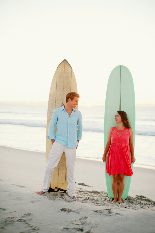 Surfboard engagement shot!