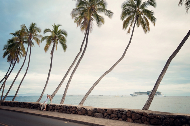 Hawaiian beach engagement