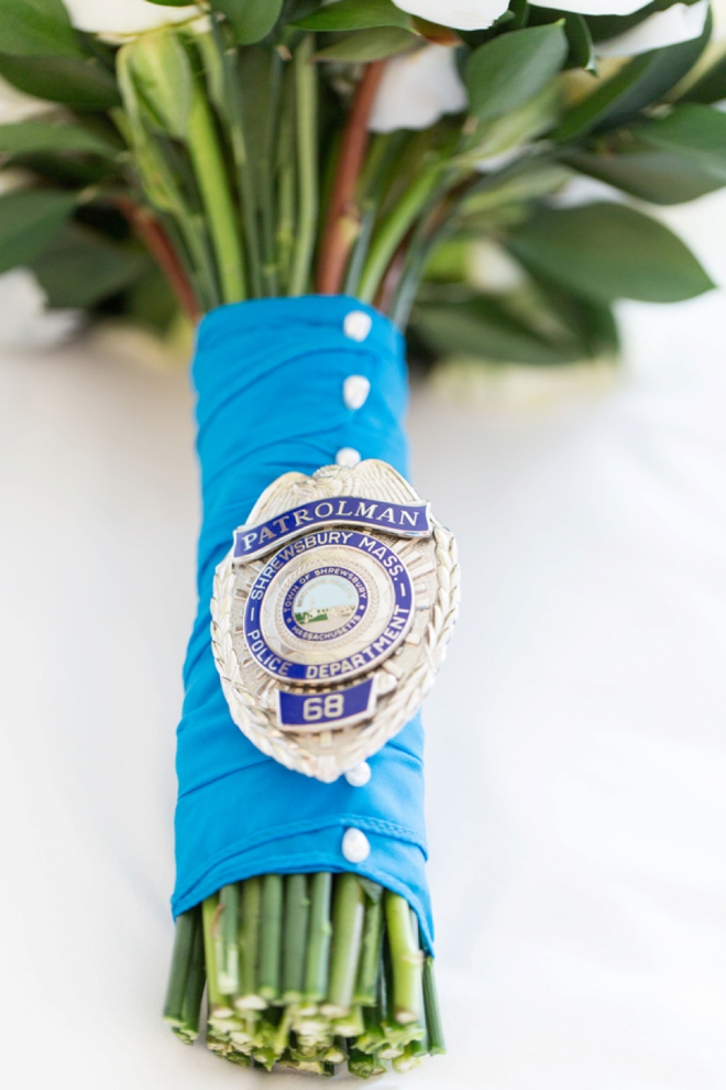 Grooms police badge...