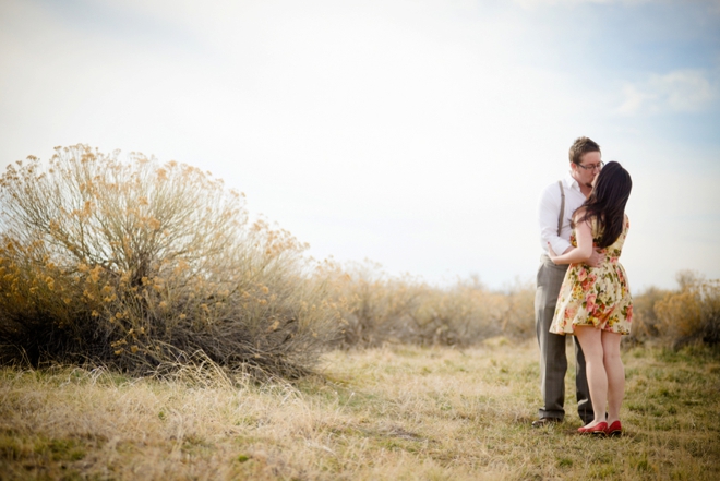 Vintage themed engagement shoot