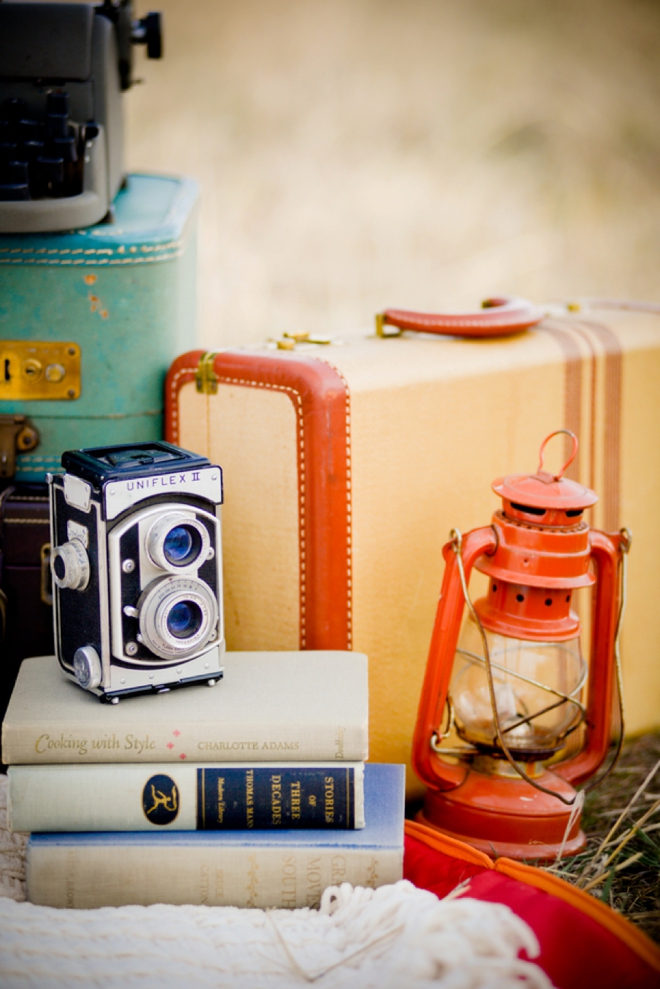 Vintage themed engagement shoot