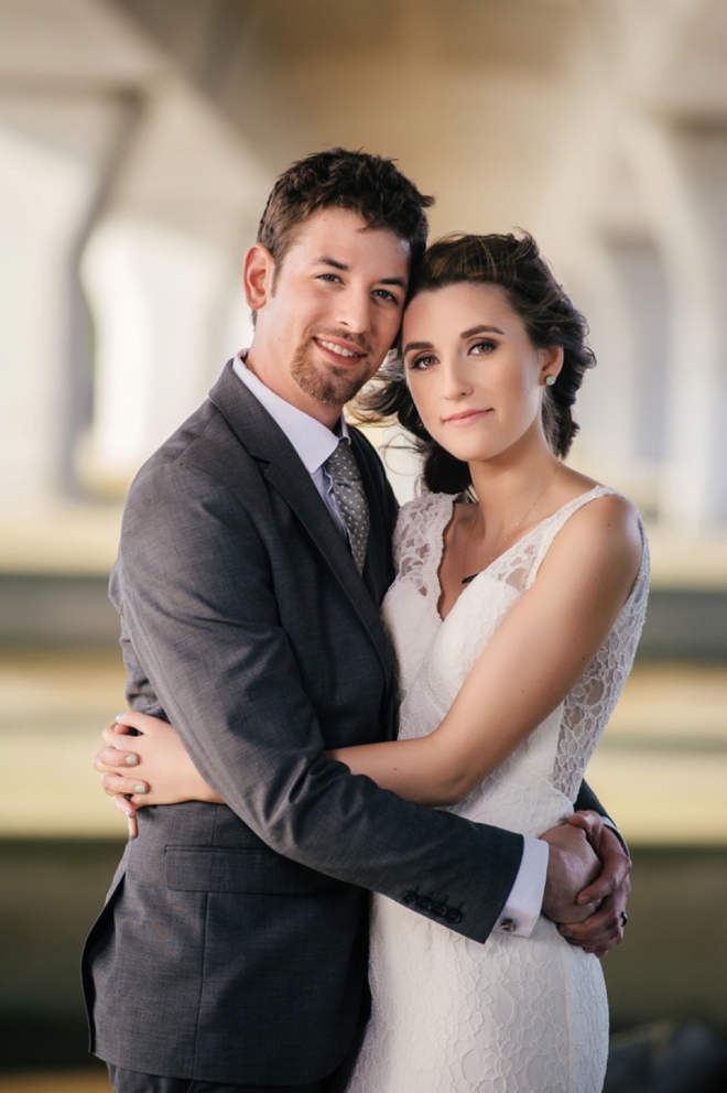 Bride and groom portrait