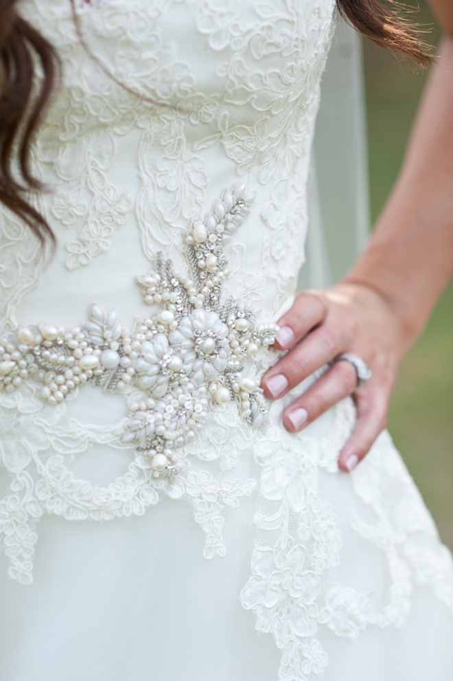 wedding dress detail