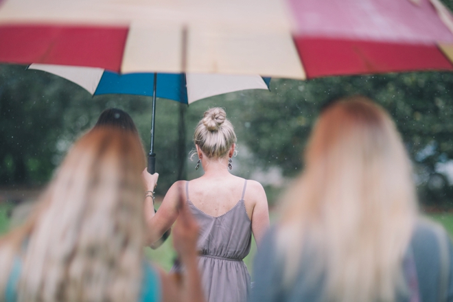 Lovely boho wedding in the rain...