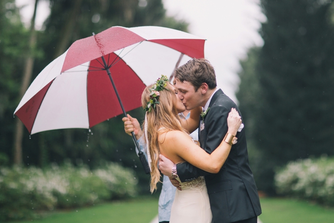 Lovely boho wedding in the rain...