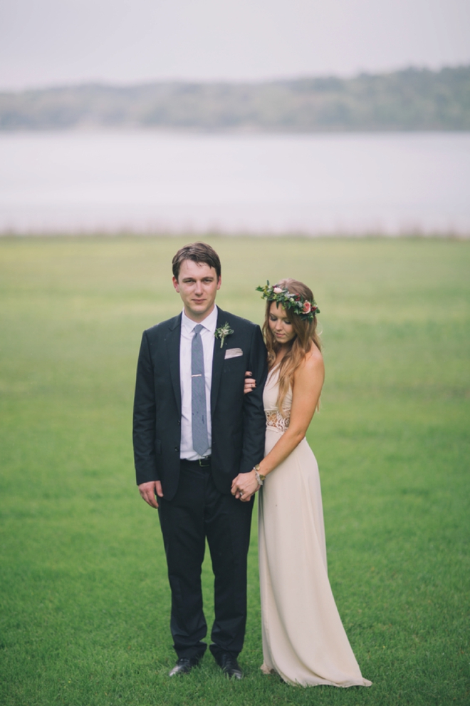 Gorgeous boho bride and groom