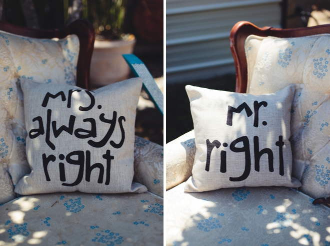mr right - mrs always right pillows