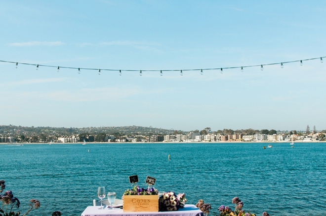 beach and wine themed wedding