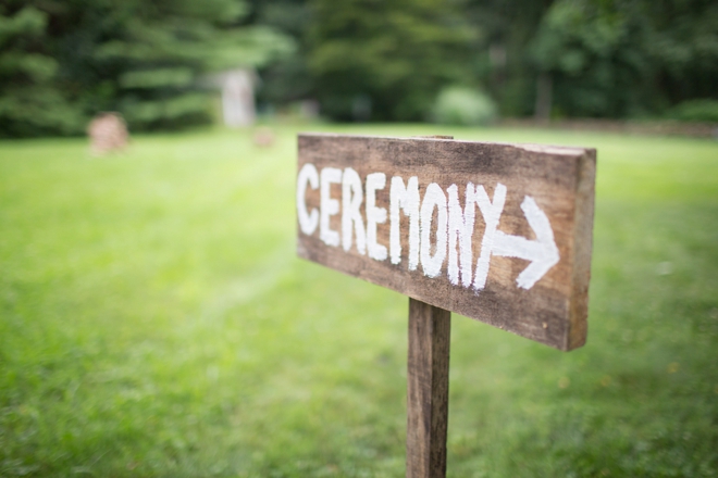 Outdoor wedding ceremony