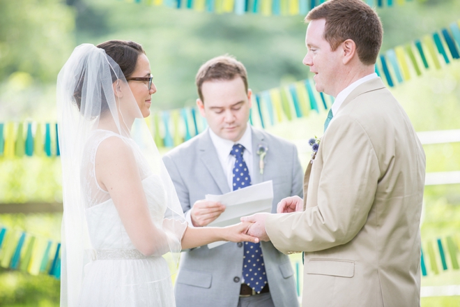 Outdoor wedding ceremony