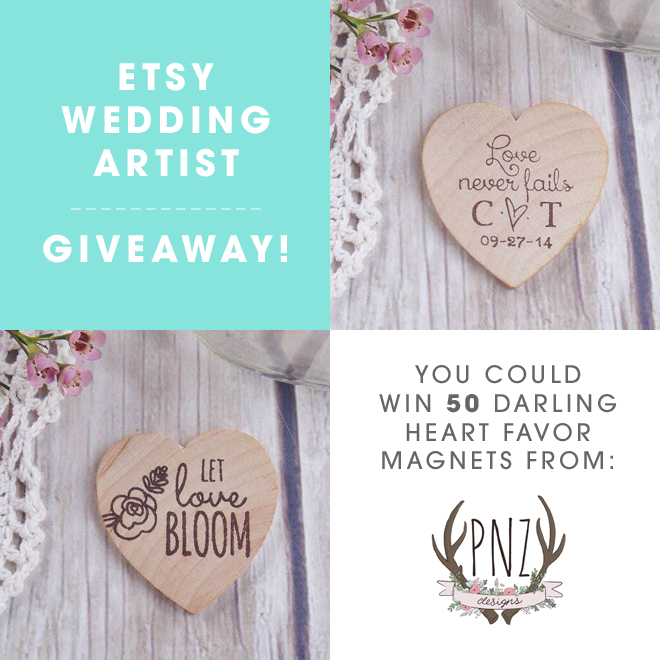 Etsy Wedding Artist Giveaway from PNZ Designs