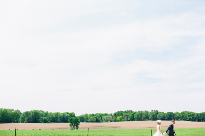 Vintage chic barn wedding