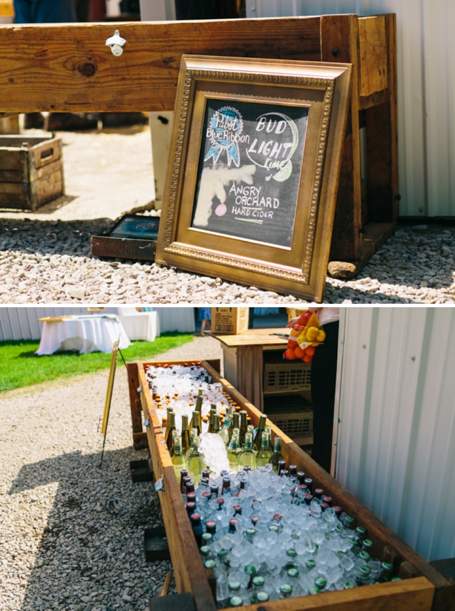 Wedding beer trough