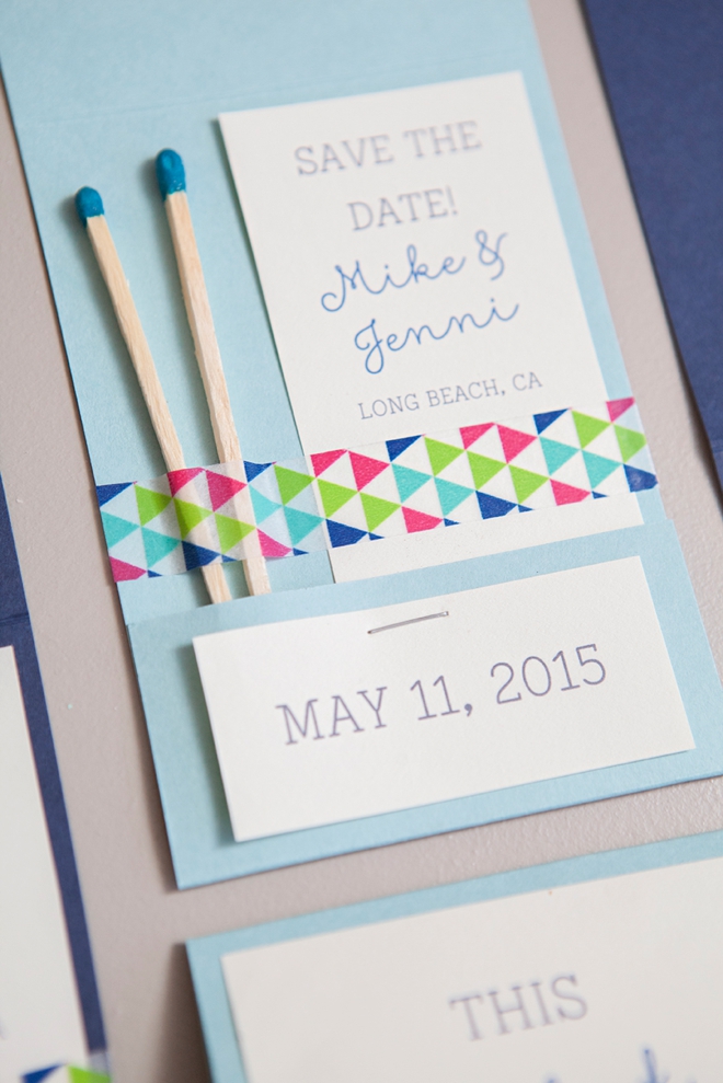 DIY Perfect Match Save the Date Invitations