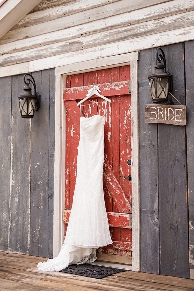 Brides wedding dress