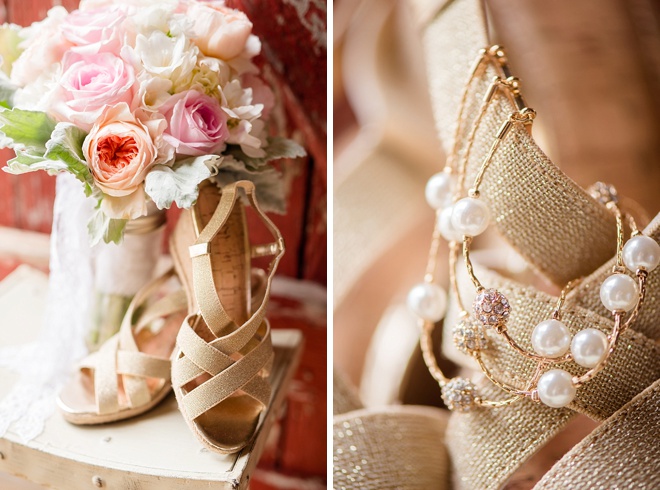 brides shoes and jewelry