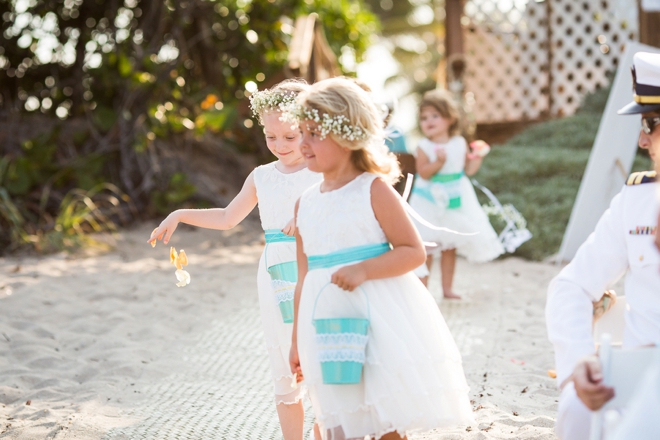 Beach flower girls