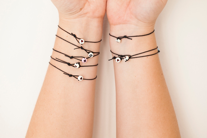 DIY - bridesmaid friendship bracelets